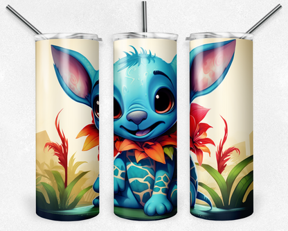 Lilo and Stitch 20oz Sublimation Tumbler Designs, Lilo and Stitch Straight Skinny Tumbler Wrap PNG