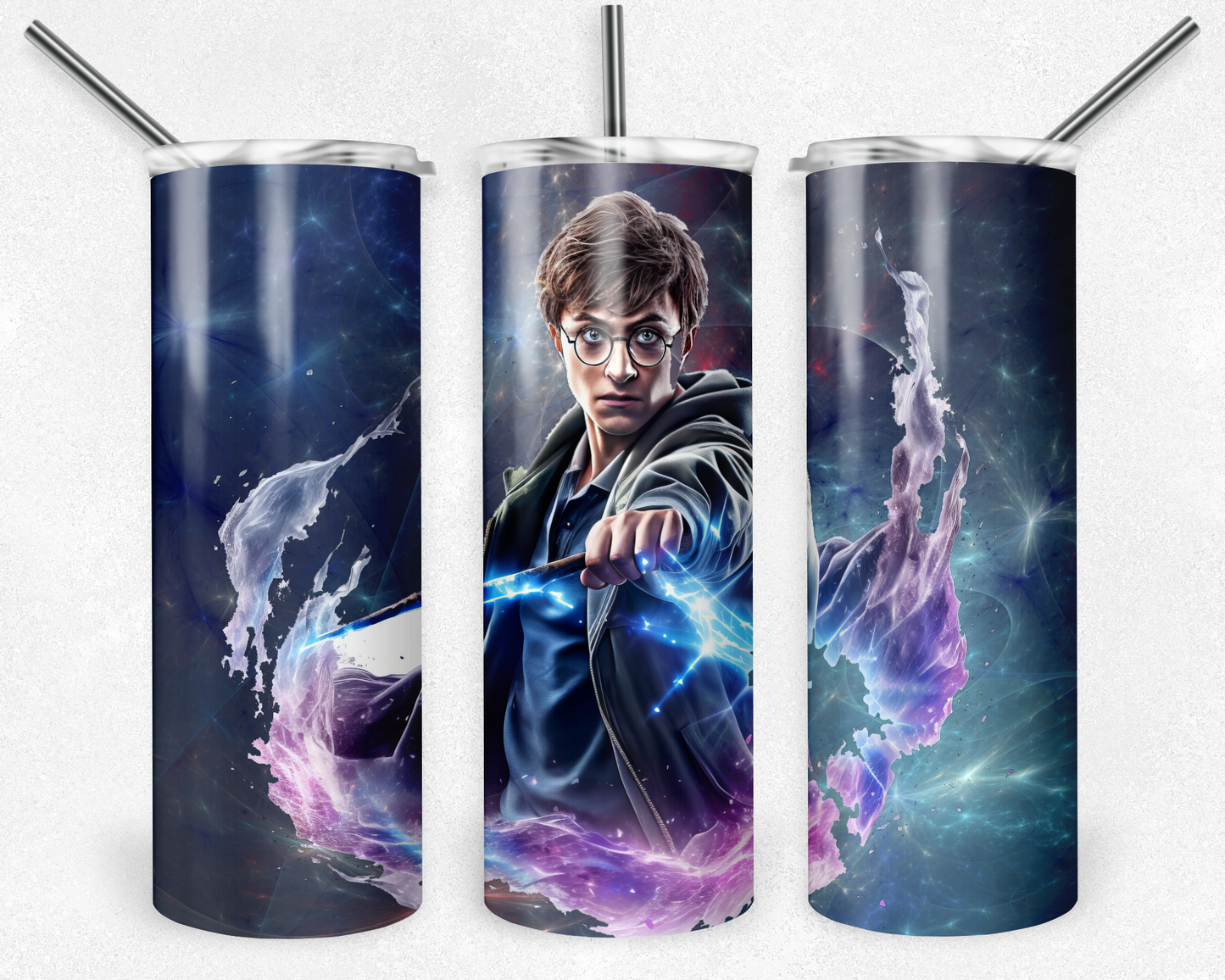 Harry Potter 20oz Sublimation Tumbler Designs, Wizard Straight Skinny Tumbler Wrap PNG