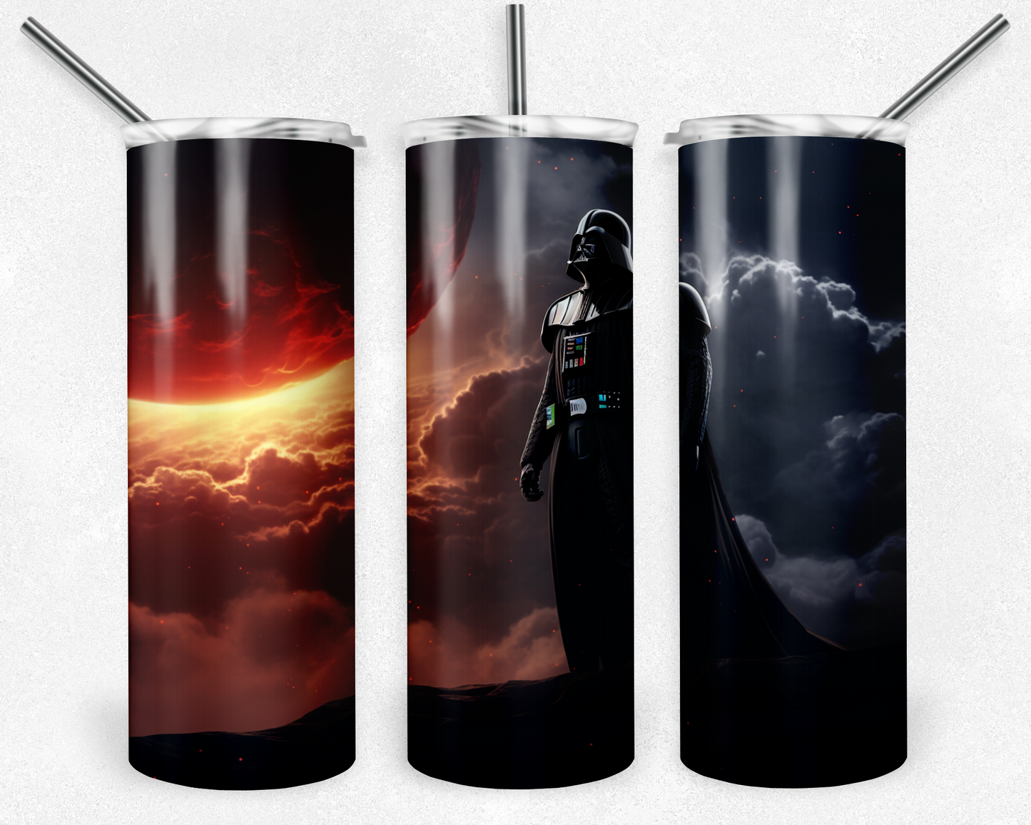 Darth Vader 20oz Sublimation Tumbler Designs, Star Wars Straight Skinny Tumbler Wrap PNG
