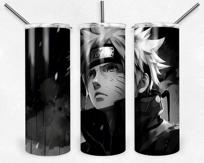 Naruto 20oz Sublimation Tumbler Designs, Anime Straight Skinny Tumbler Wrap PNG