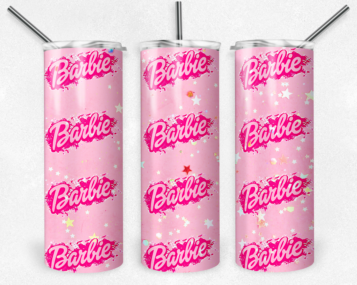 Barbie 20oz Sublimation Tumbler Designs, Barbie Straight Skinny Tumbler Wrap PNG