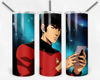 Star Trek 20oz Sublimation Tumbler Designs, Star Trek Straight Skinny Tumbler Wrap PNG