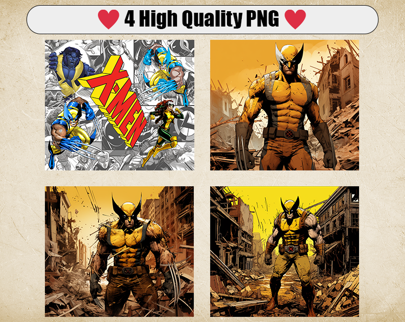 The Wolverine 20oz Sublimation Tumbler Designs, Xmen Straight Skinny Tumbler Wrap PNG