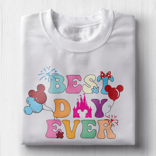 Best Day Ever SVG, Cartoon Vector, Magical Kingdom SVG, Cut file, Clipart, Retro Shirt Design, Cut file Cricut, Digital Download