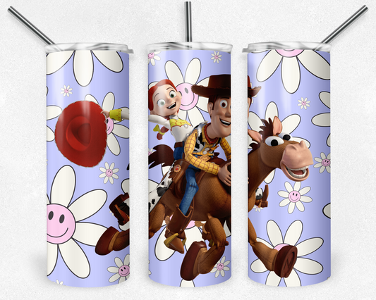 Toy Story 20oz Sublimation Tumbler Designs, Toy Story Straight Skinny Tumbler Wrap PNG