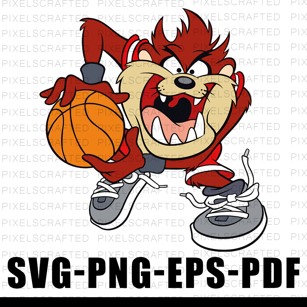 Free Tazmanian Devil SVG, Taz Devil Cut file, Clipart