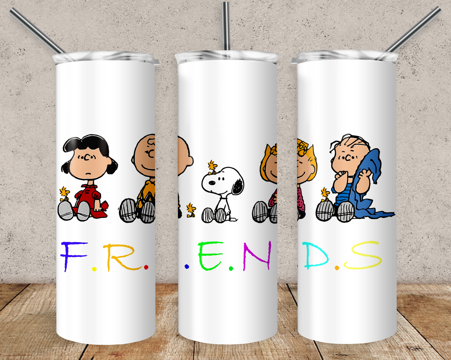 Peanuts 20oz Sublimation Tumbler Designs, Snoopy Straight Skinny