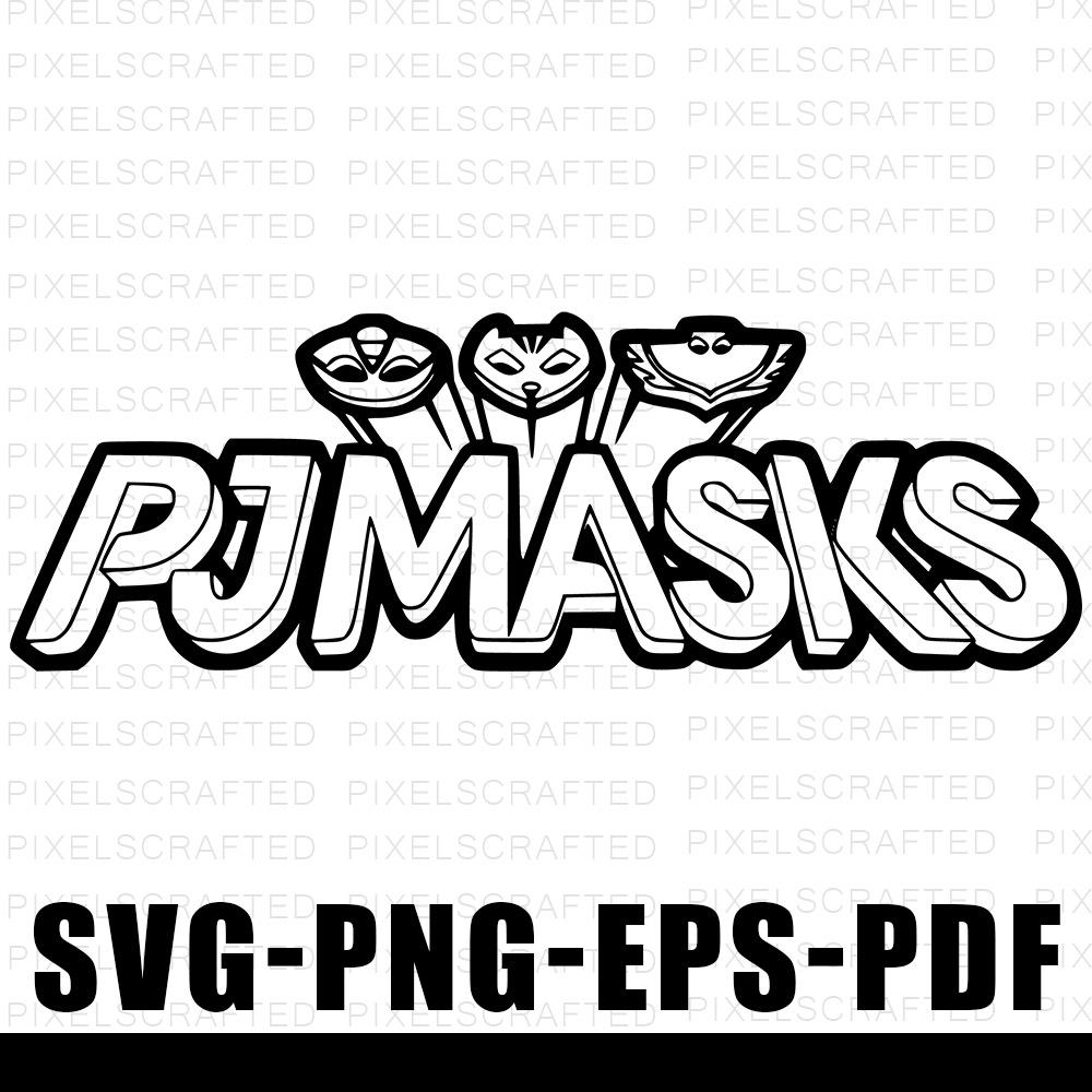 Free PJ Masks SVG, PJ Mask Cut file, Clipart