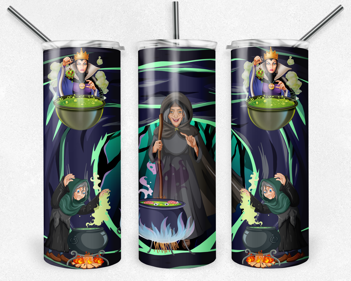 Disney Villain 20oz Sublimation Tumbler Designs, Maleficent Story Straight Skinny Tumbler Wrap PNG