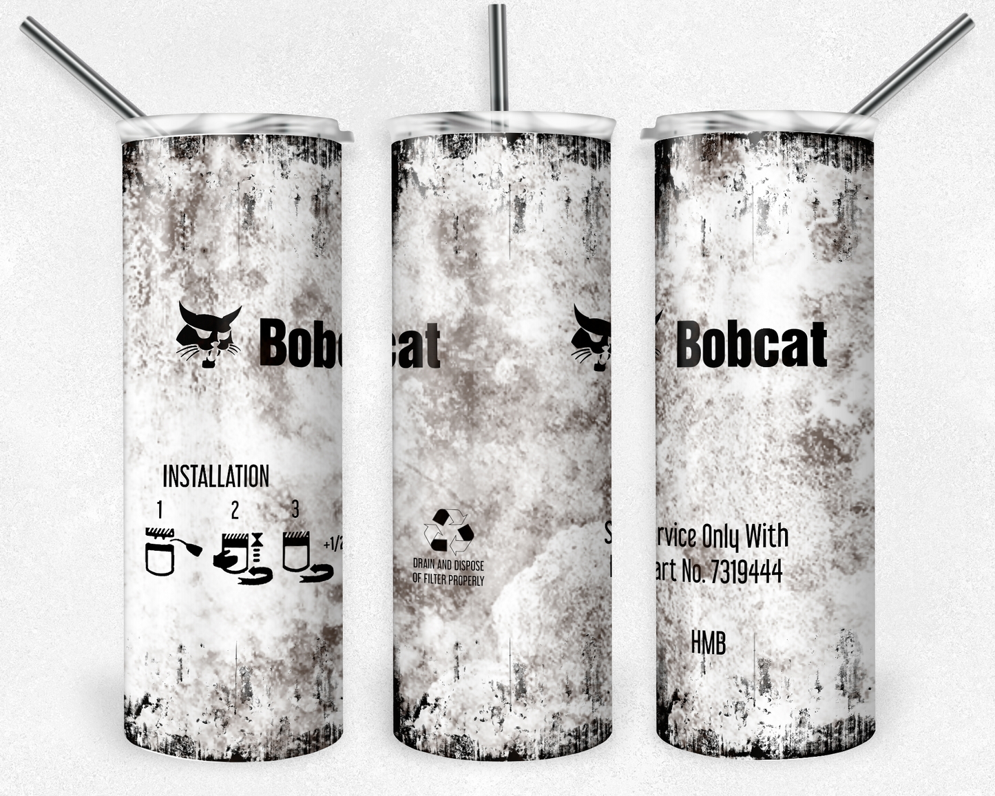 Bob Cat 20oz Sublimation Tumbler Designs, Bob Cat Straight Skinny Tumbler Wrap PNG