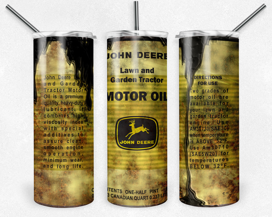 John Deere 20oz Sublimation Tumbler Designs, Tractor Straight Skinny Tumbler Wrap PNG