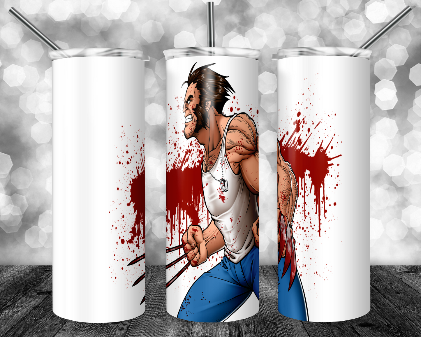 Xmen 20oz Sublimation Tumbler Designs, Superhero Straight Skinny Tumbler Wrap PNG