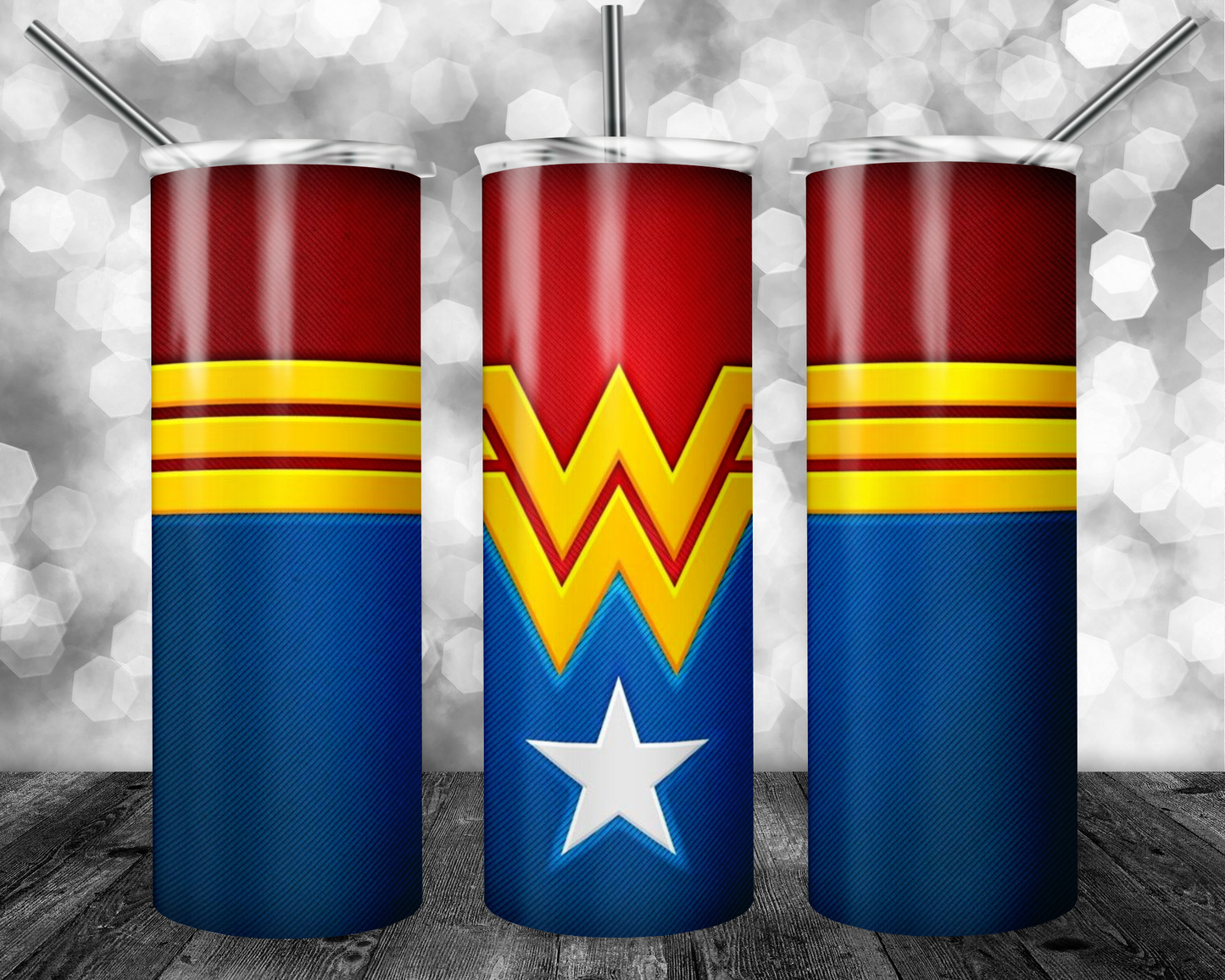 Wonder woman 20oz Sublimation Tumbler Designs, Superhero Straight Skinny Tumbler Wrap PNG