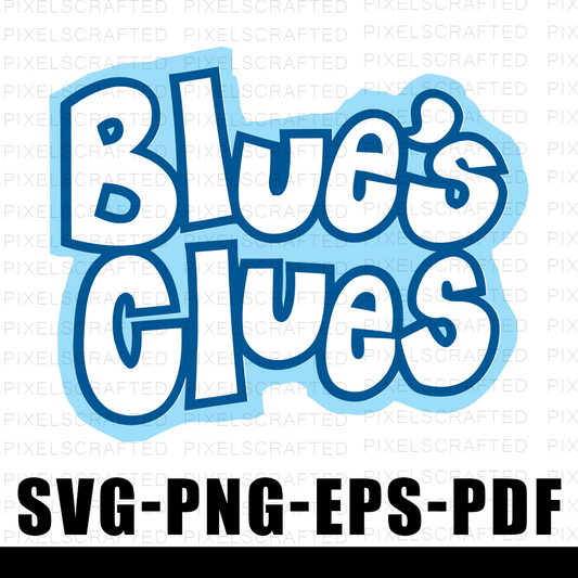 Free Blues Clues SVG, Blues Clues Cut file, Clipart