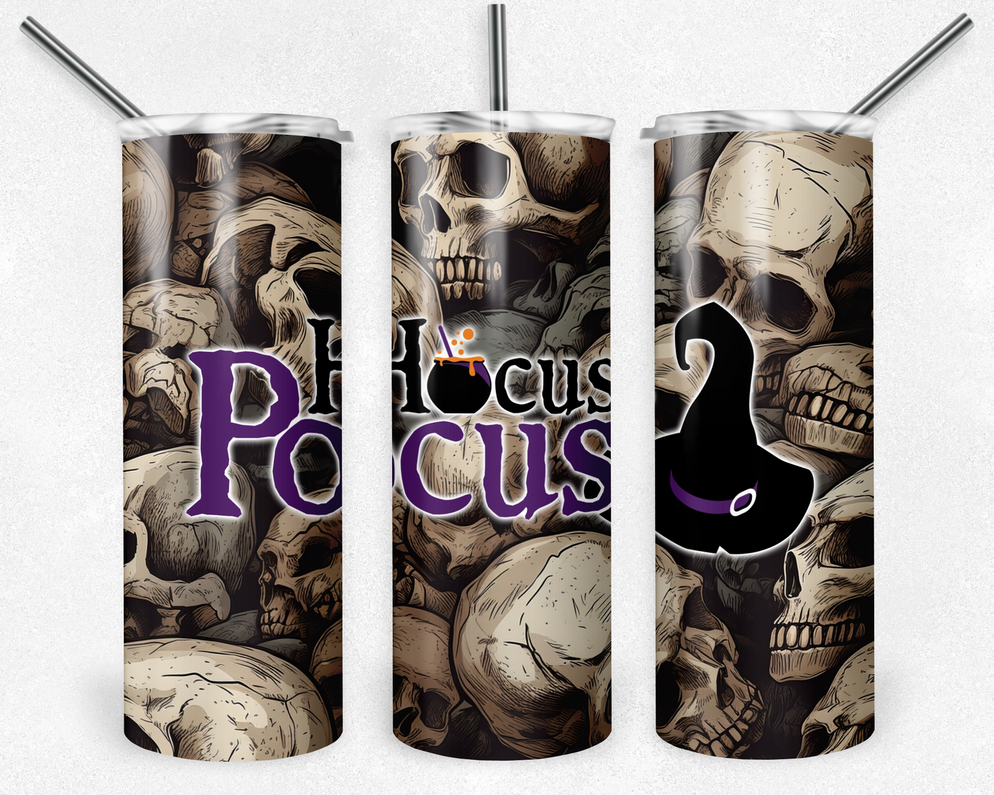 Hocus Pocus 20oz Sublimation Tumbler Designs, Wizard Straight Skinny Tumbler Wrap PNG